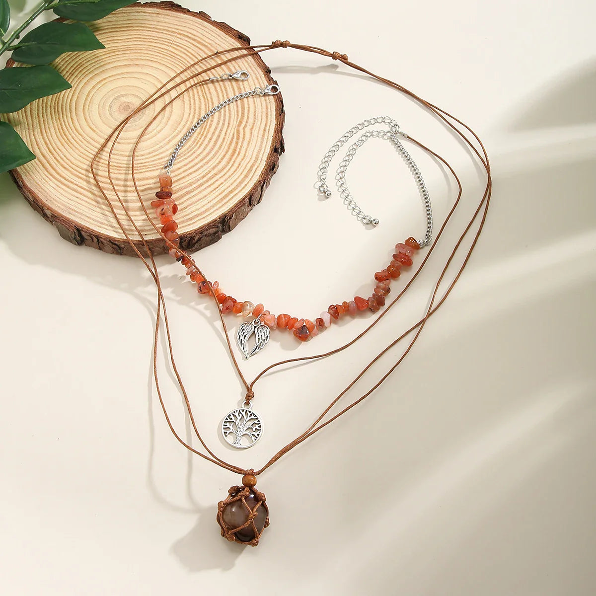 Creative Stone Holder Necklace