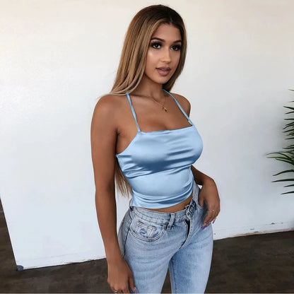 Clubwear Sleeveless Crop Top