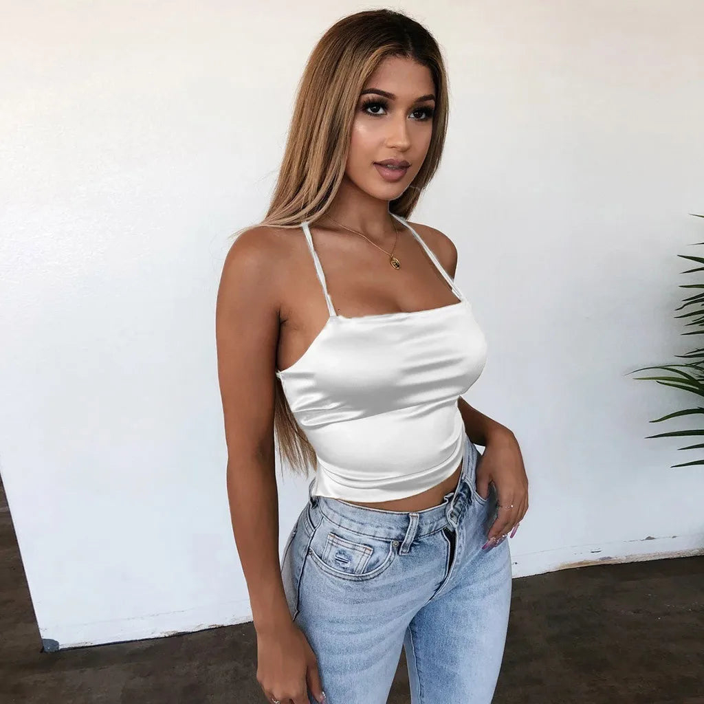 Clubwear Sleeveless Crop Top