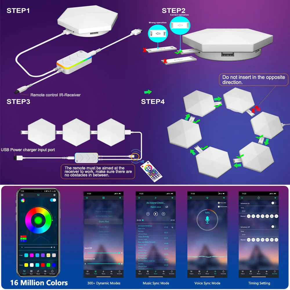 Smart Hexagon Lights