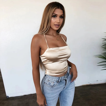 Clubwear Sleeveless Crop Top